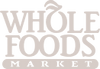 Whole Foods Market logo in light tan