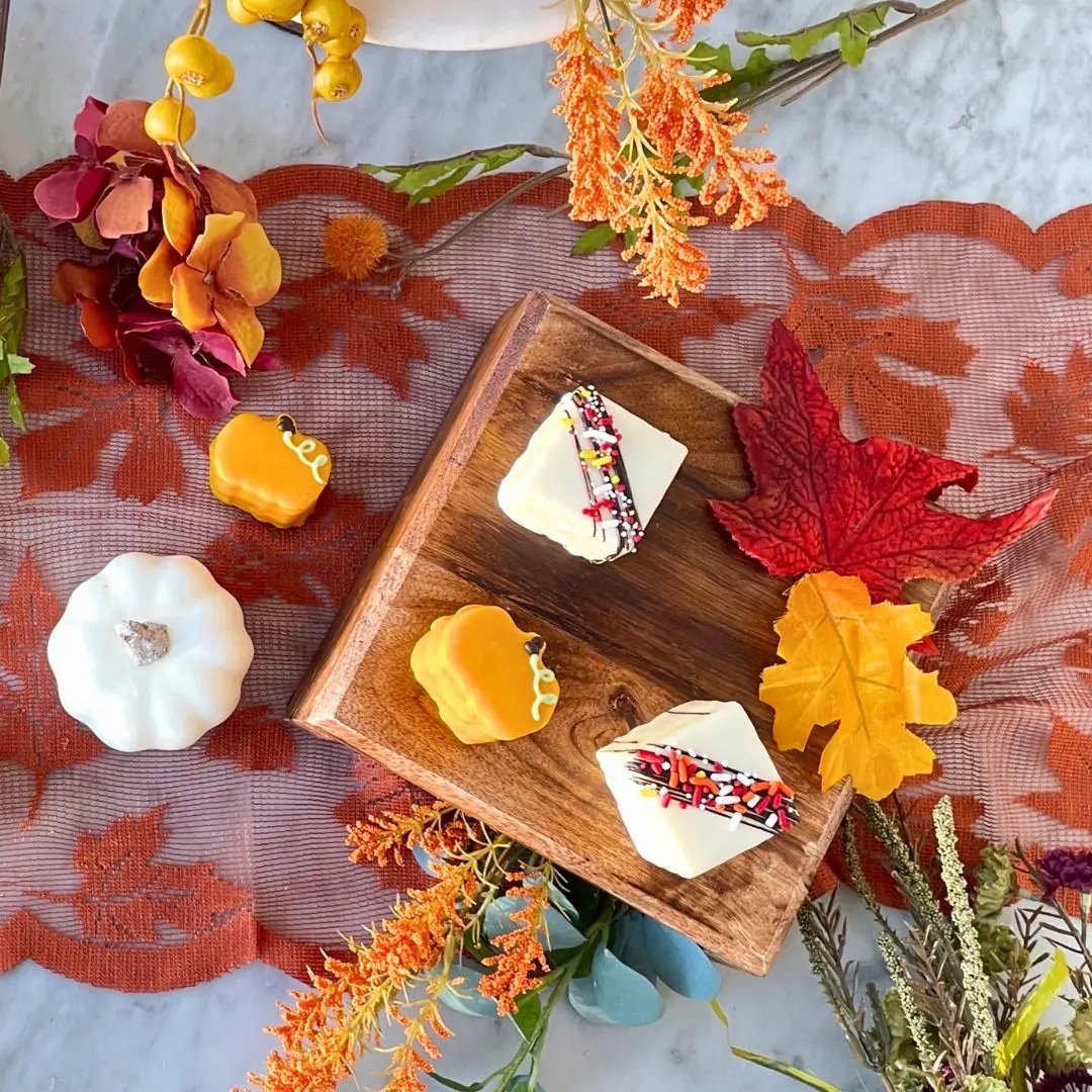 Autumn Bites Petit Fours - Dragonfly Cakes®