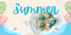 Summer-themed tea cakes