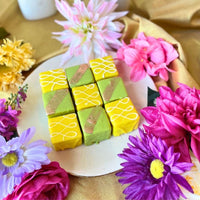 Citrus Grove Petit Fours — Lemon & Pistachio Petit Fours(9-Pack) - Dragonfly Cakes®