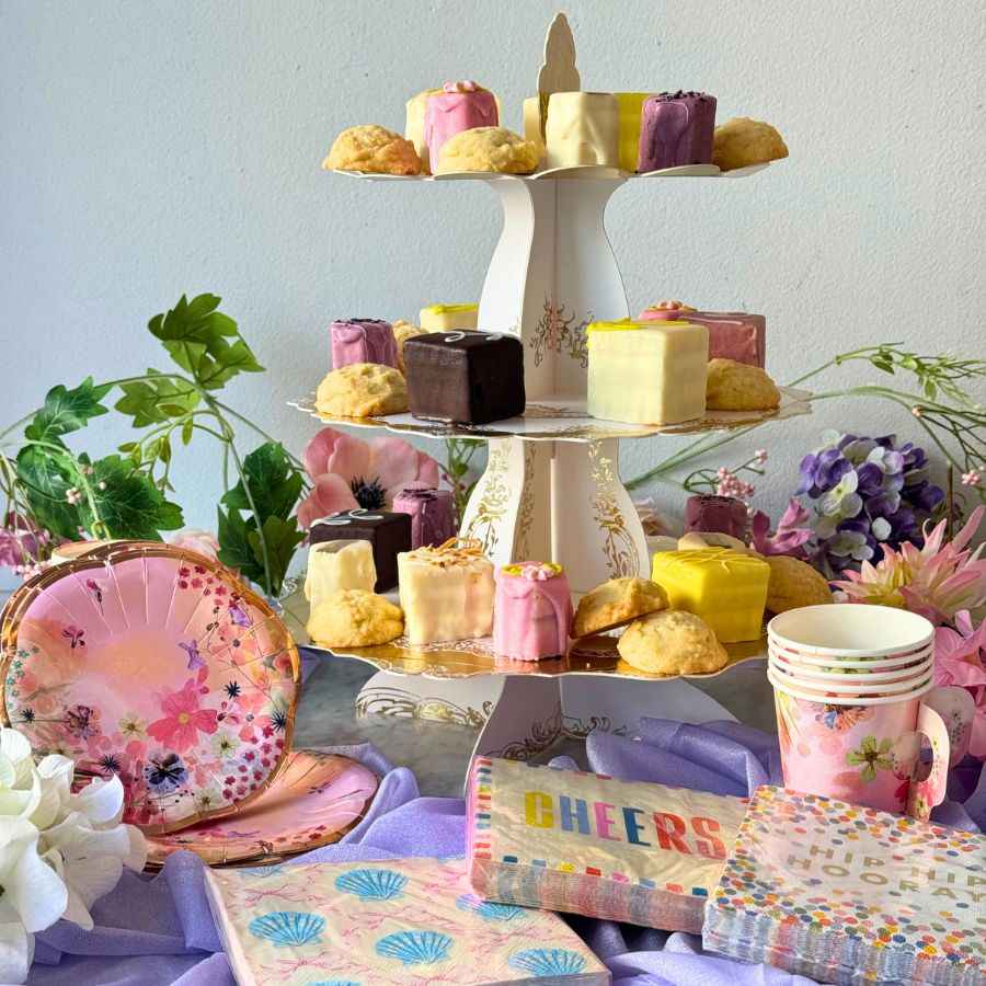Floral Tea Cups and Plates