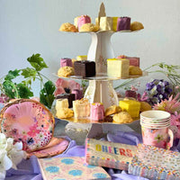 Floral Tea Cups and Plates