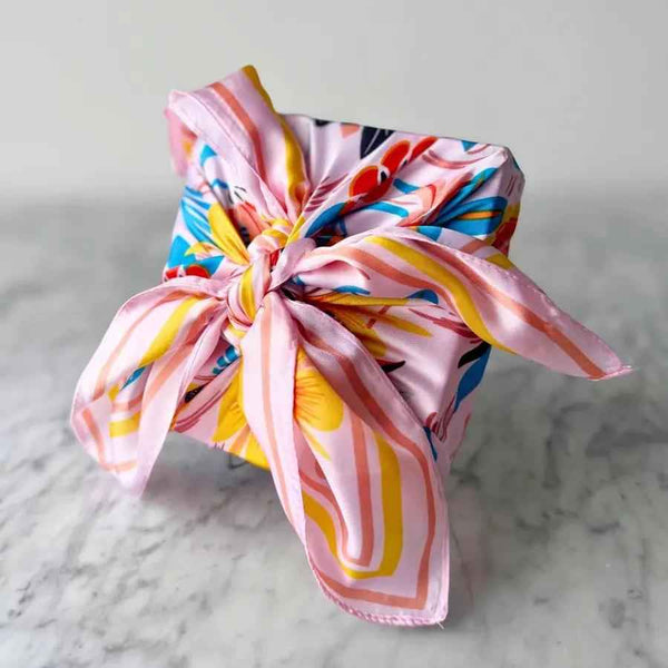 Reusable Satin Scarf Gift Wrap
