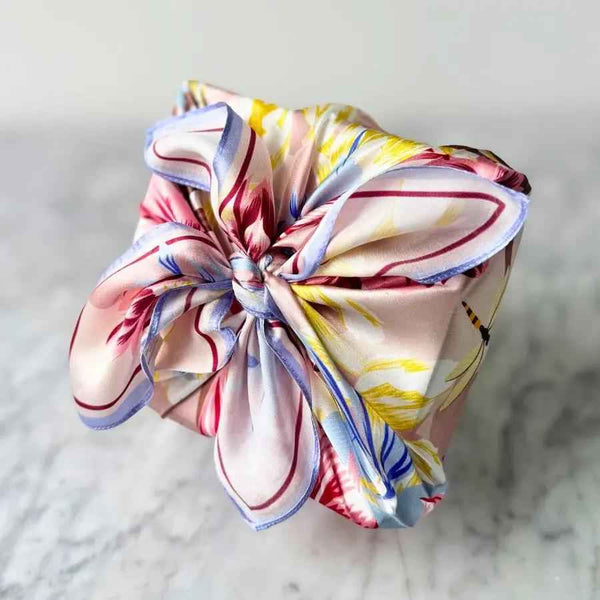 Reusable Satin Scarf Gift Wrap